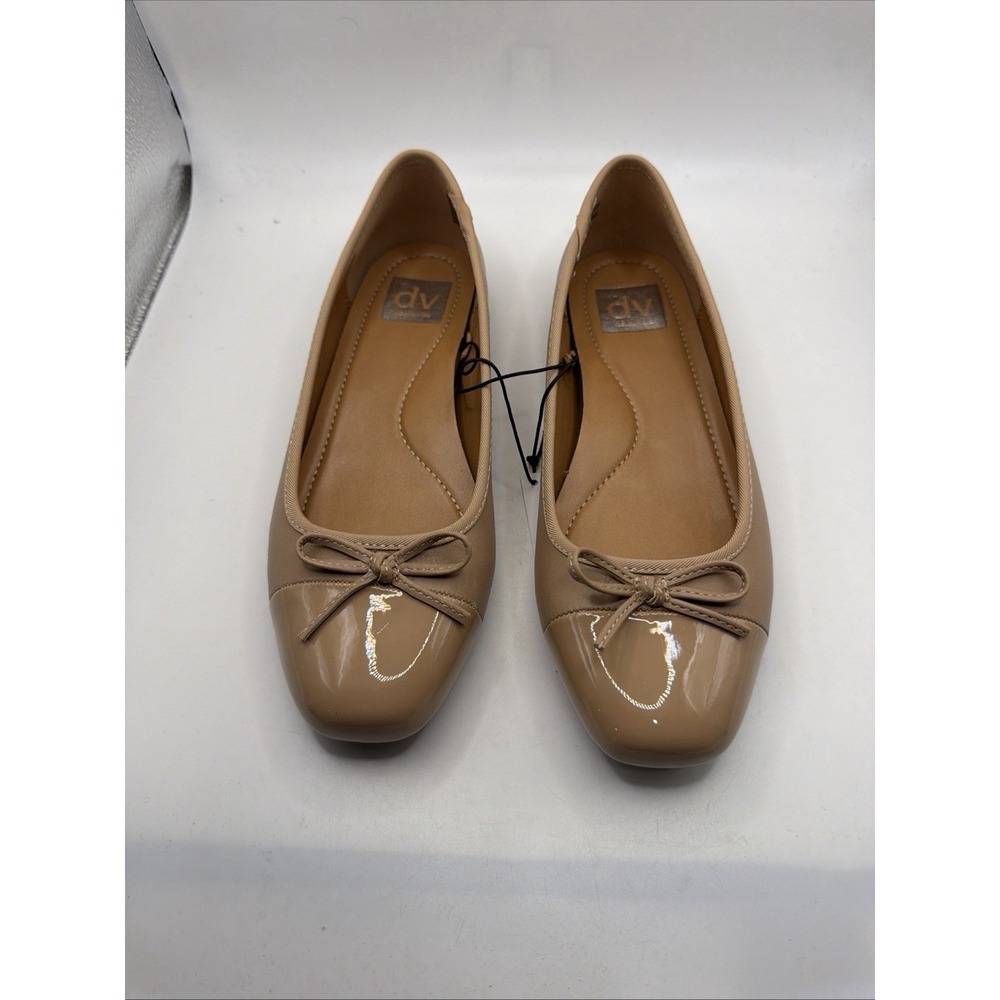 Dolce Vita Moxy Ballet Flats Women's Cafe Leather Cap Toe Slip-On. Size 7.5 - Picture 8 of 13